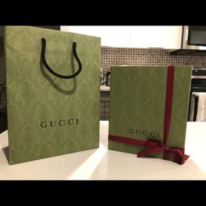 Gucci Designer shopping bag and box- limited edition